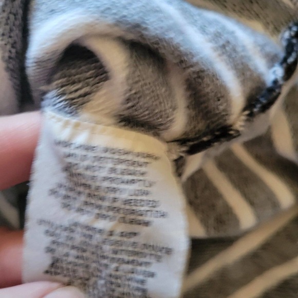 Denim & Supply Ralph Lauren Top Shirt Women Small Black White Striped Knit Basic - Picture 5 of 10